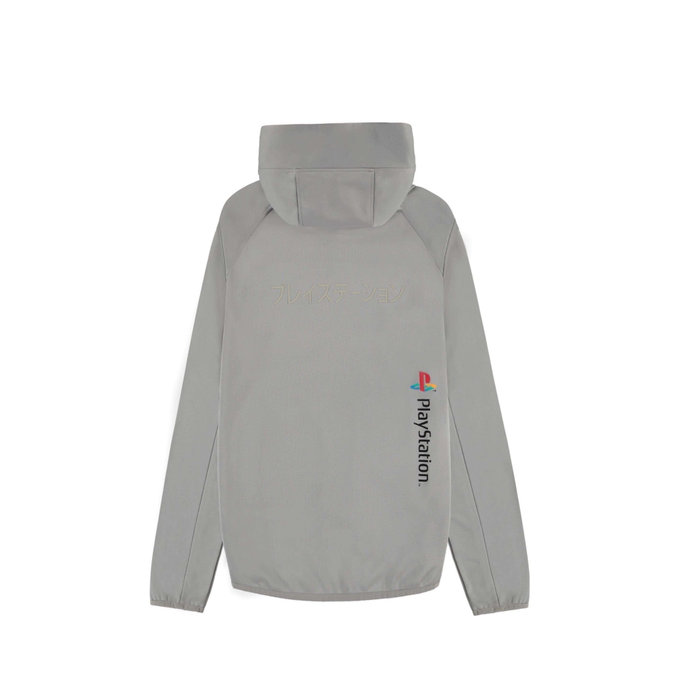 PlayStation - Technical Kapuzenpullover mit Reißverschluss - Grau